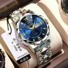 BINBOND 2521 Luxury Brand Luminous Quartz Watch For Men - Blue