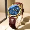 OLEVS 5610 New Luxury Fashion Glass Quartz Analog Men Watch