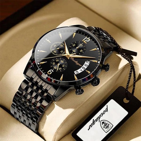 POEDAGAR Luxury Waterproof Luminous Men‘s Wristwatch