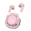 Ultrapods Pro True Wireless Earbuds with Display Transparent Design, Bluetooth 5.3 - Pink